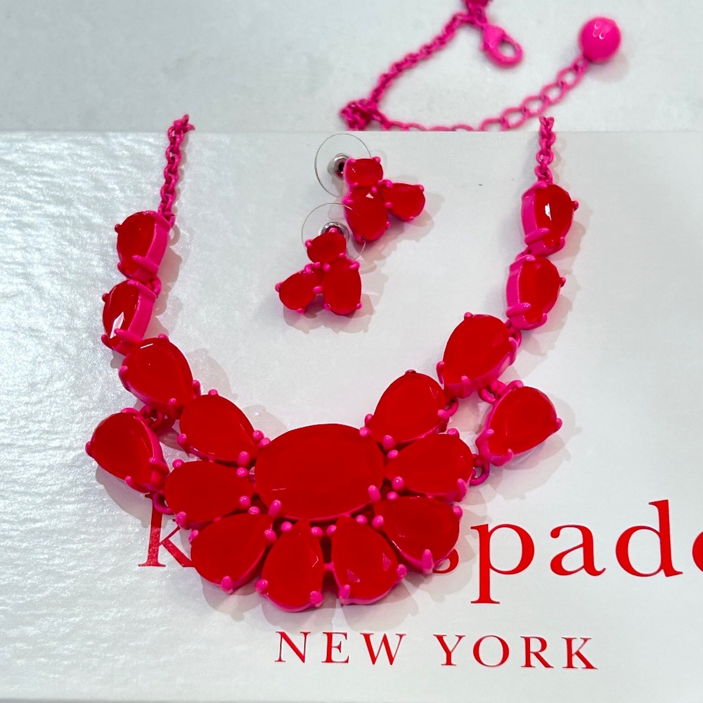 RARE Kate Spade Plaza Athenee Necklace & Earring Set